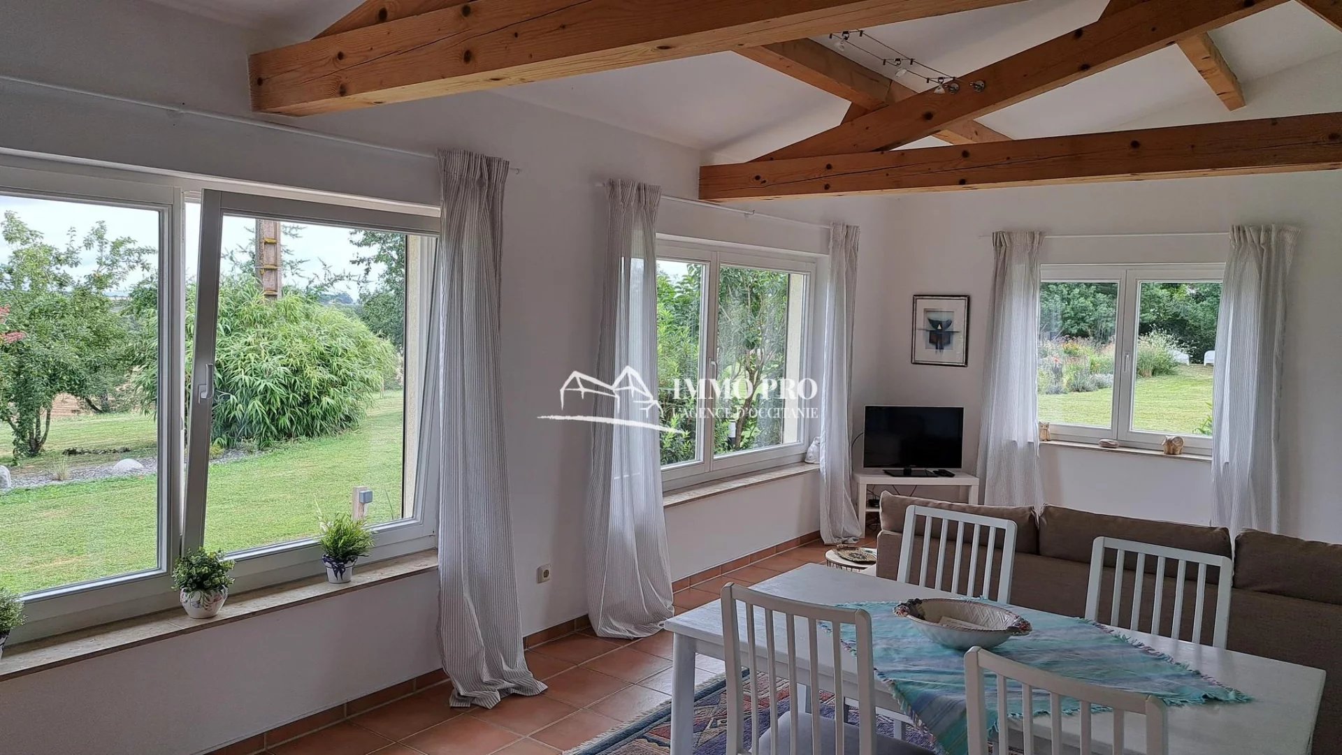 EXCEPTIONAL SITE with PYRENEES VIEW on 2.6HA + GITE