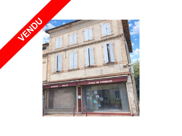 Samatan  Immeuble coeur de bourg et Garage