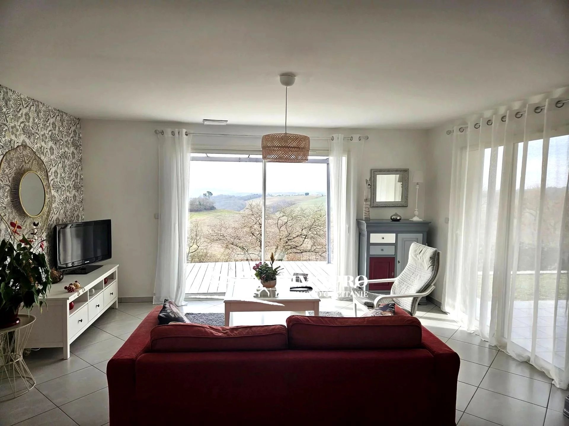 Maison contemporaine  Vue Pyrénées