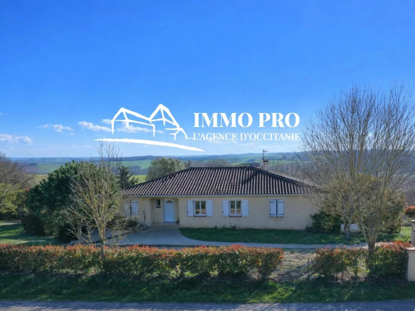 Samatan Villa de Plain-pied avec Vue Pyrénées