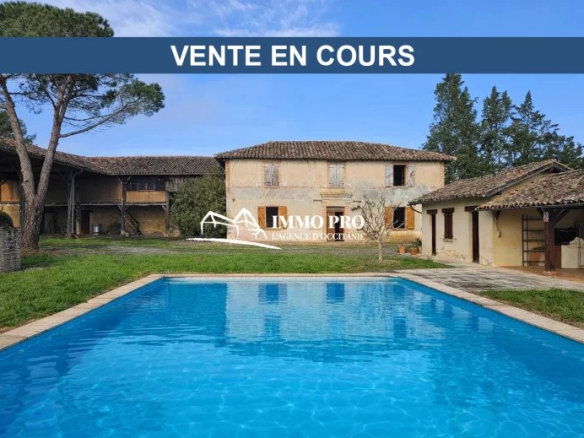 SAMATAN  SUPERBE SITE    Vue Pyrénées