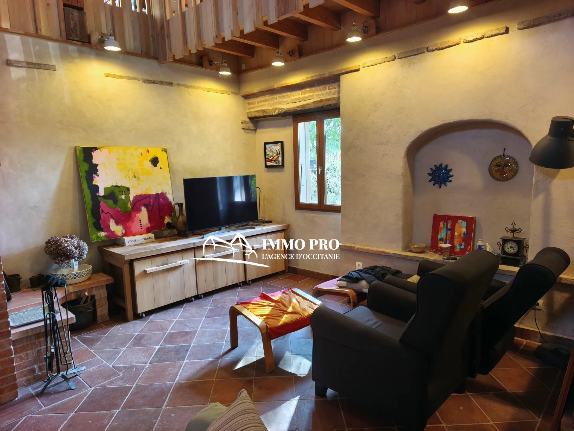 Le Fousseret   Maison ancienne rénovée AU CALME