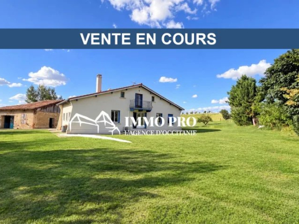 l’Isle Jourdain  Cadre privilégié   Maison de campagne – Vue Pyrénées